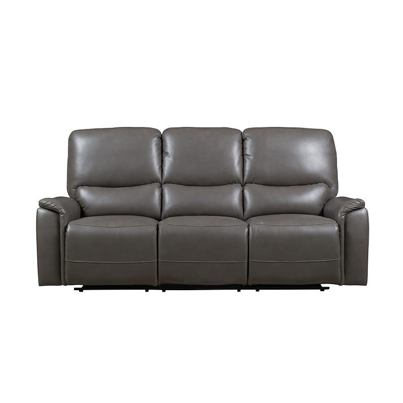 Modulär design i konstläder power recliner soffset