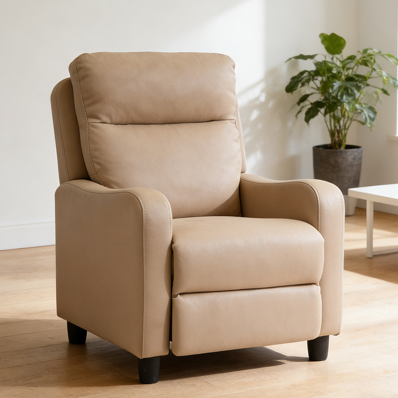 Mikrofiberfåtölj Push back Club Chair