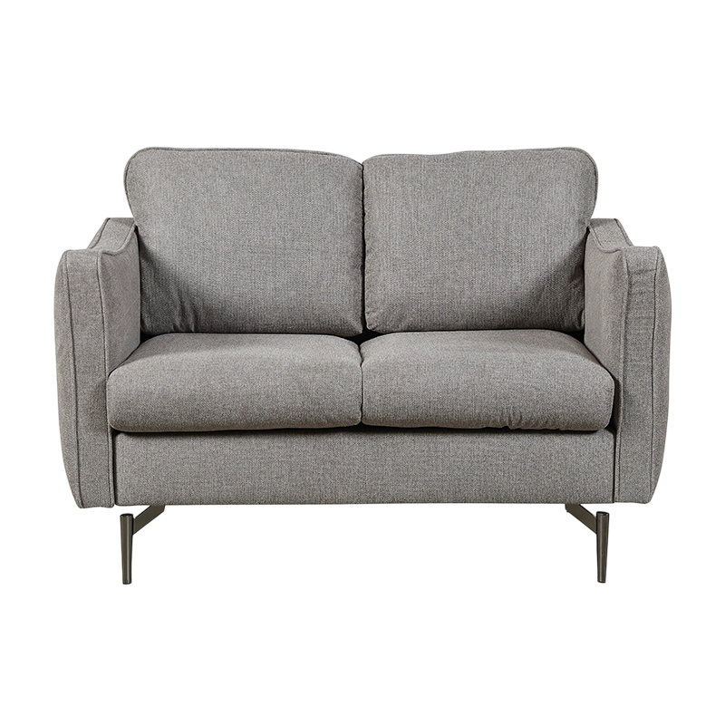 Klädd Mid Century Modern träram Loveseat för vardagsrum